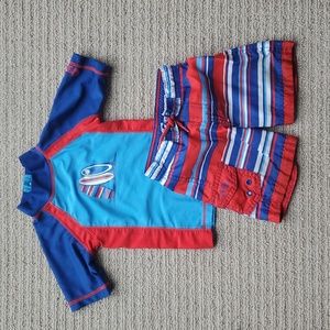 Rashguard swim set for babies, size 12-18 months